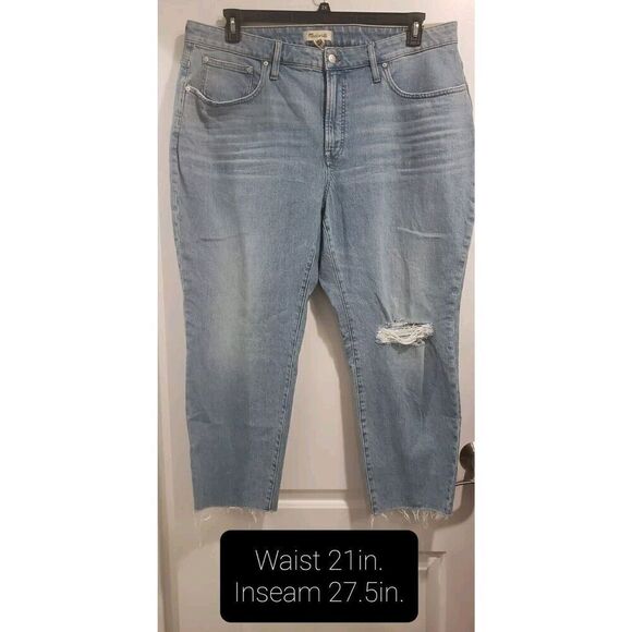 Madewell The Curvy Perfect Vintage Jean Destroyed Edition‎ Size 20W NWT - Picture 1 of 10
